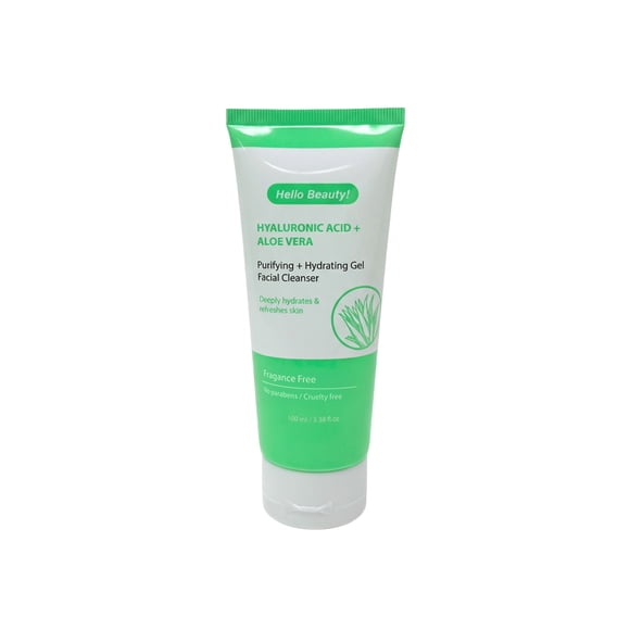 Gel Hello Beauty limpiador aloe vera, 100 ml