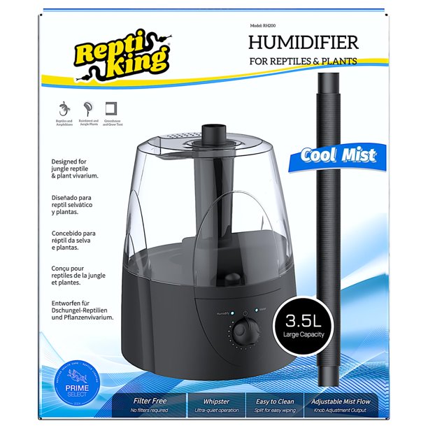 Humidificador ReptiKing para Terrarios de Reptiles con Nebulizador y Capacidad de 3.5L