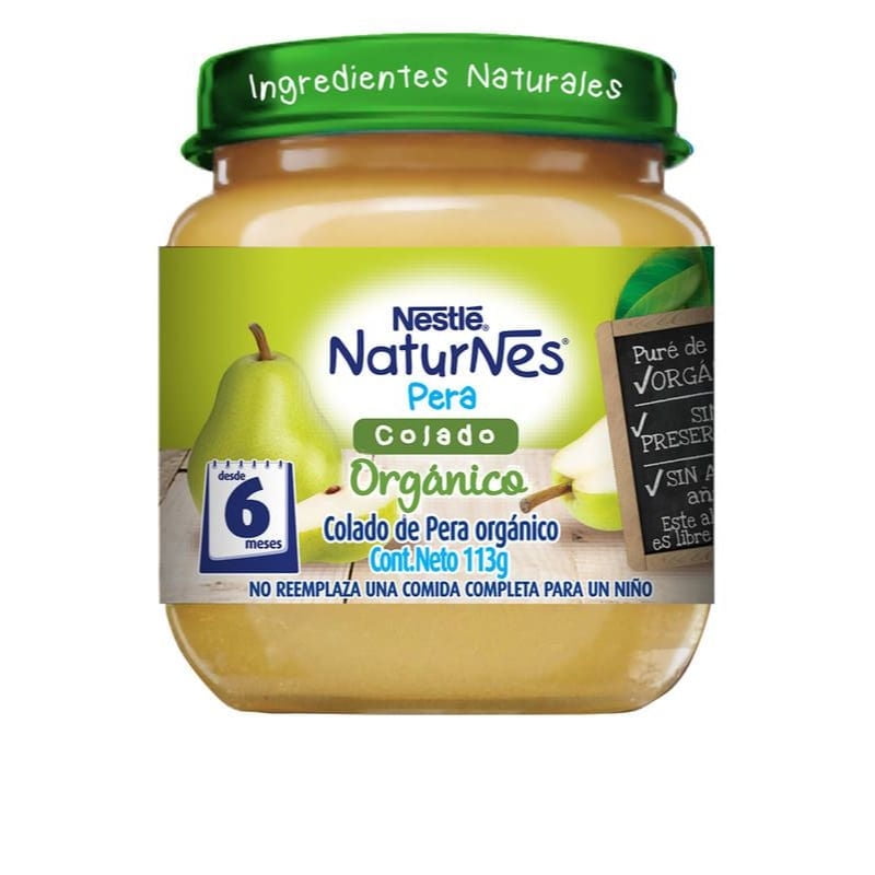 Compota Orgánica Pera 113 g Nestlé Naturnes