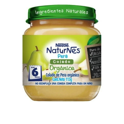 Compota Orgánica Pera 113 G Nestlé Naturnes