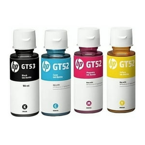 Hewlett Packard - Combo De Botella De Tinta Hp Gt53/Gt52 Negro