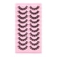 thumbnail image 1 of 10 pares de pestañas postizas de tirarere rusa DD pestañas postizas de accesorios de exterior exterior exterior , C C, 1 of 1