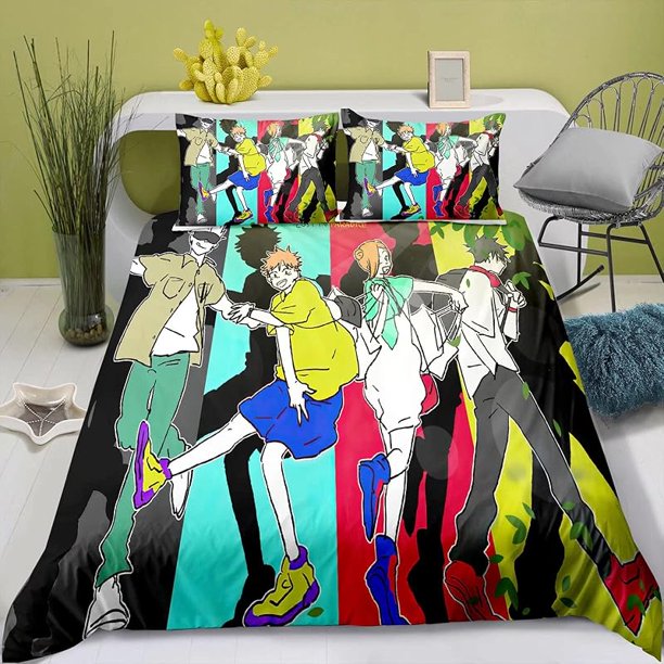Anime- Jujutsu- Kaisen- Bedding -Sheet Suk-una Yuj-i Itado-ri Twin -King -Queen Full -3pcs Qu-ilt Cov-er Pillo-w Cases Set