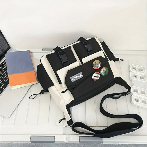 Get Ready for School, Work or Travel with Our Trendy Nylon Messenger Bag - Large Capacity, Multi-Pocket, Amazingly Spacious and Durable