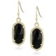 thumbnail image 1 of Aretes Colgantes Kendra Scott Lee Dorado Negro, 1 of 2
