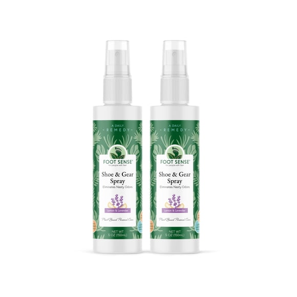 Desodorizante para zapatos en aerosol Foot Sense Natural, 150 ml, paquete de 2