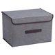 thumbnail image 2 of Caja De Almacenamiento Plegable Con Tapa Organizador De Botanas Contenedor Armario L Gris, 2 of 5