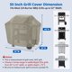 thumbnail image 2 of Funda para parrilla SunPatio de 140 cm impermeable FadeStop color taupe, 2 of 9