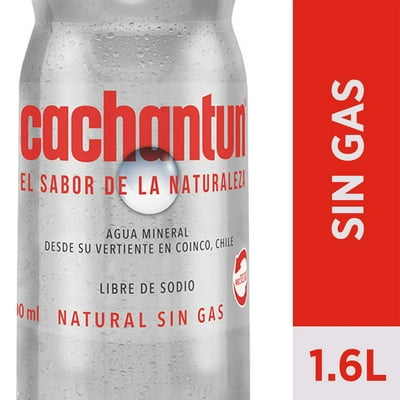 Agua Mineral Sin Gas Botella 1,6 L Cachantun