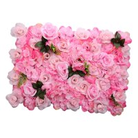 Bothyi - Paneles De Flores Telón De Fondo Floral De Seda Para Escenario De Boda Rosa