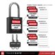 thumbnail image 3 of Juego de candados Lockout Tagout TRADESAFE, 10 candados negros con llave, 3 of 9