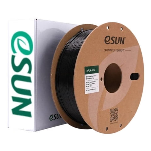 Esun - Filamento 3D Pla Alta Velocidad Negro Bobina Reciclable 1Kg | Filamentos