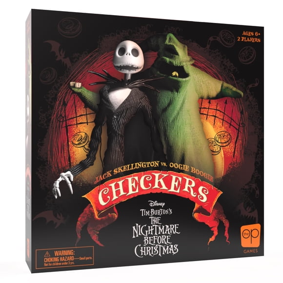 Juego de damas Disney La pesadilla antes de Navidad de Tim Burton