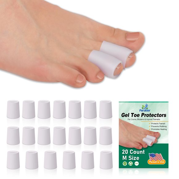 Protectores de dedos de gel Pnrskter (talla mediana) paquete de 20