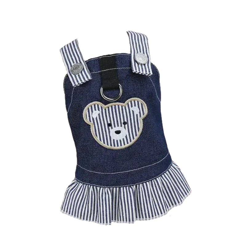 Winpet - Ropa Para Perritas Jardinera Blue Bear - Xs A Xl