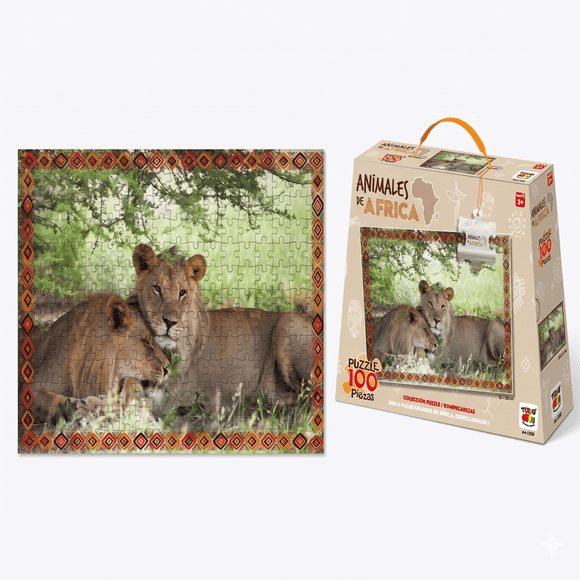 Puzzle Leones (100 Piezas) - Toyng