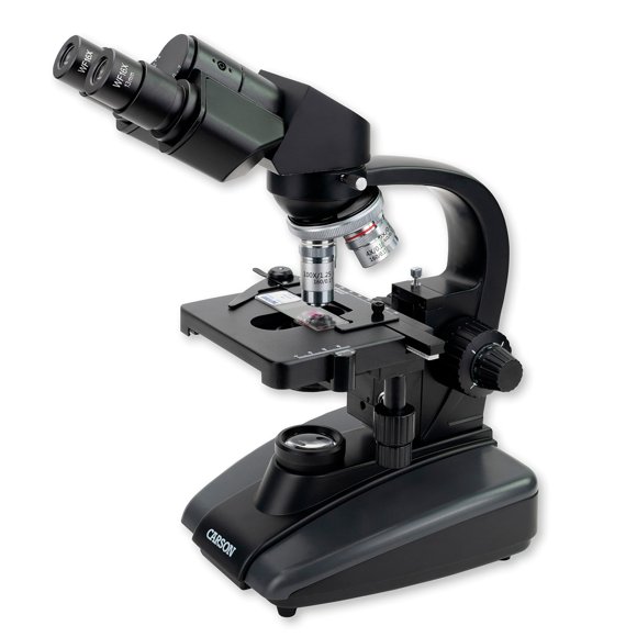 Microscope Carson Advanced compuesto con iluminación LED de 40x-1600x