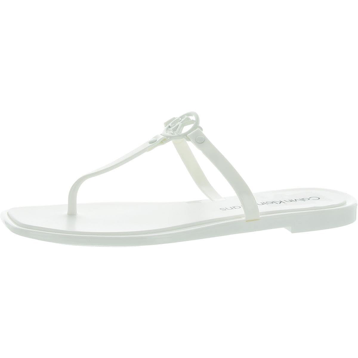 Sandalia Edhen Para Mujer Calvin Klein Blanca Talla 37