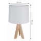 thumbnail image 2 of Lampara De Velador Lampara De Mesa Minimalista Madera blanco 1, 2 of 3