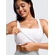 thumbnail image 4 of Sujetador deportivo CRZ YOGA Butterluxe para mujer con cuello cuadrado, blanco, 4 of 5