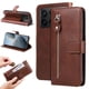 thumbnail image 4 of Funda con Cremallera para Xiaomi Poco F6 Pro, Carcasa Cartera de Cuero PU con Soporte y Tarjetero, 4 of 6