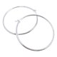 thumbnail image 1 of Aros Argollas Grandes Finas 5 Cm, Regalo Mujer, Uso Diario Plateado, 1 of 8