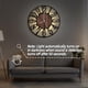 thumbnail image 5 of Reloj de pared LEIKE Retro grande de 24 pulgadas con luz nocturna negra, 5 of 8