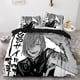 thumbnail image 1 of Jujutsu Kaisen Bedding Set Single Twin Full Queen King Size Bed Set Aldult Kawaii Kid Bedroom Duvetcover Sets 3D Bed Sheets, 1 of 5