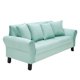 thumbnail image 2 of Sofa Lua 3 Cuerpos Felpa Verde Agua, 2 of 6