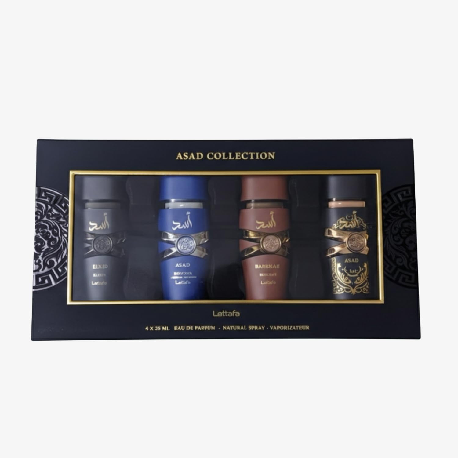 Set De Regalo Lattafa Asad Para Hombre 4 Piezas 4x25ml