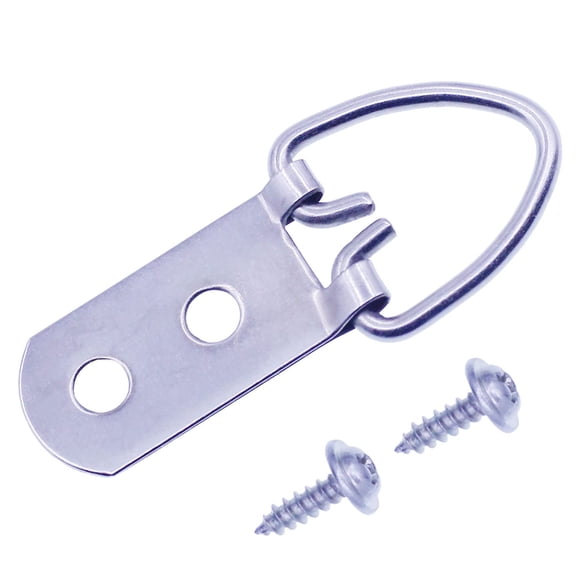 Gancho para Cuadros GUSSKER 30 uds con Anillo en D y Tornillos