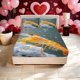 thumbnail image 1 of Ornamental Shrimp Printed Bed Sheet Pattern Printed Bed Sheet a Must-Have for Family Guest Rooms Deep Pockets Are Stable And Do Not Shift Soft And Breathable fo, 1 of 1