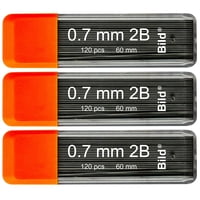 Recambios Mecánicos De Plomo Para Lápices Bild Premium 2B De 0,7 Mm