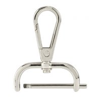 Bothyi - Ganchos Giratorios De Repuesto Para Manualidades, Clips De Gatillo, Cierres De Langosta Giratorios, 31 Mm, Color Plateado