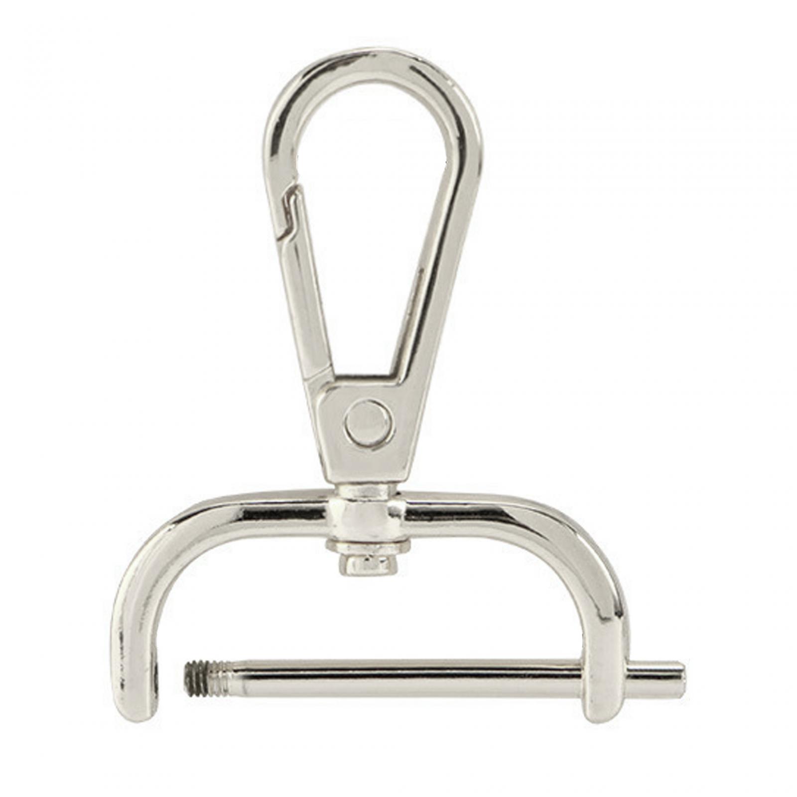 Bothyi - Ganchos Giratorios De Repuesto Para Manualidades, Clips De Gatillo, Cierres De Langosta Giratorios, 31 Mm, Color Plateado