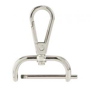 Bothyi - Ganchos Giratorios De Repuesto Para Manualidades, Clips De Gatillo, Cierres De Langosta Giratorios, 31 Mm, Color Plateado