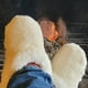 thumbnail image 3 of Pantufla de lana natural de oveja, 3 of 3