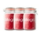 thumbnail image 1 of Set 3 Frascos Vidrio Con Tapa Hermetica De 1450mL Allegra, 1 of 3