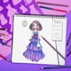 thumbnail image 5 of Cuaderno Libreta Diseñar De Moda Stickers Fashion Angels, 5 of 5
