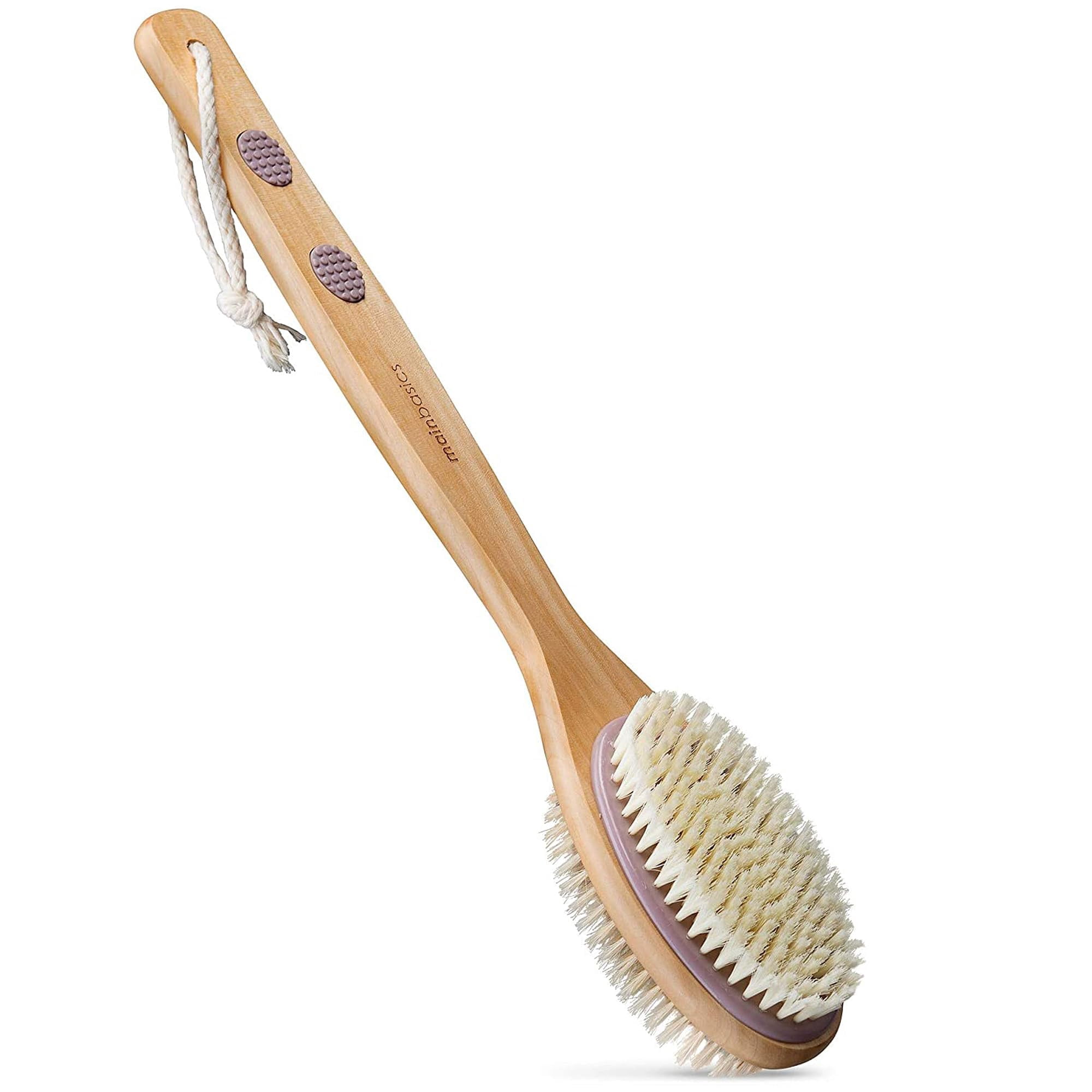 Cepillo Back Scrubber Mainbasics Para Baño Y Ducha, Mango Largo