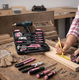 thumbnail image 3 of Set De Herramientas Manuales 39 Pcs Con Caja Rosadas, 3 of 4
