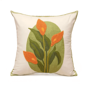 Genérico - Fundas De Cojines Bordadas A Elección 45X45 Diseño 57 Color Blanco