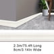 thumbnail image 1 of 1pc Self-Adhesive Flexible Foam Molding Trim, 90"x 3" 3D Sticky Decorative Wall Trim Lines Skirting Baseboard Border, Waterproof Wallpaper For Living Room And Home Decorations, 1 of 5