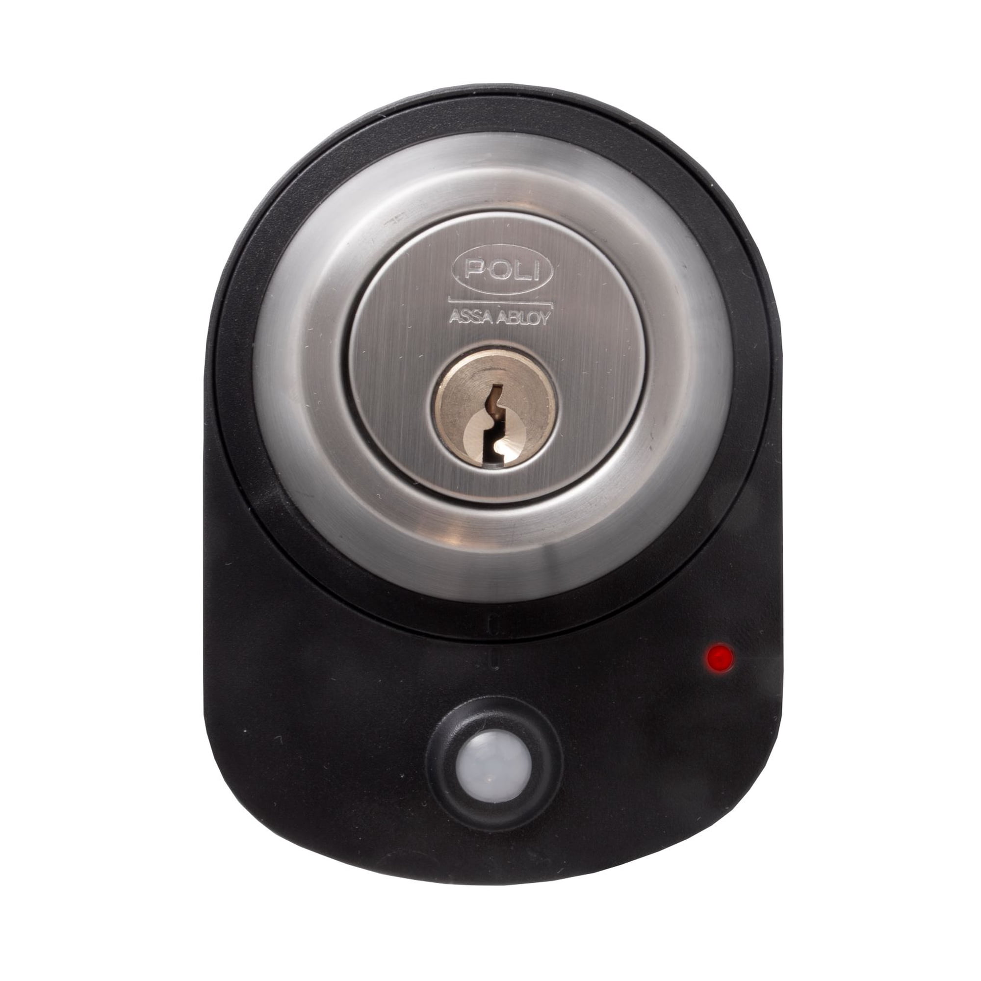 Cerrojo Poli Sensor100 Llave/perilla Con Alarma Inoxidable