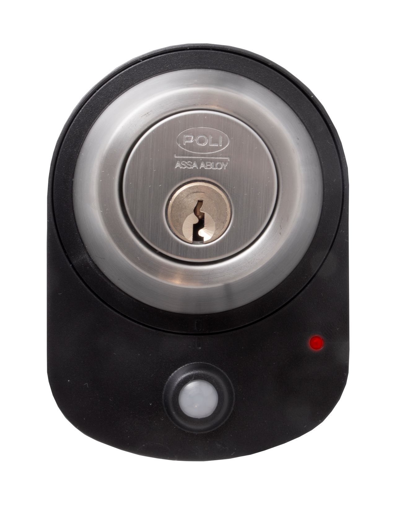 Cerrojo Poli Sensor100 Llave/Perilla Con Alarma Inoxidable