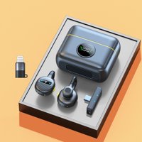 Xusx111 - Micrófono Inalámbrico Lavalier Mini Clip En Micrófono Con Caja De Carga, Batería, Micrófono De Solapa De Cancelación De Ruido Para Grabación De Vídeo Vlogging