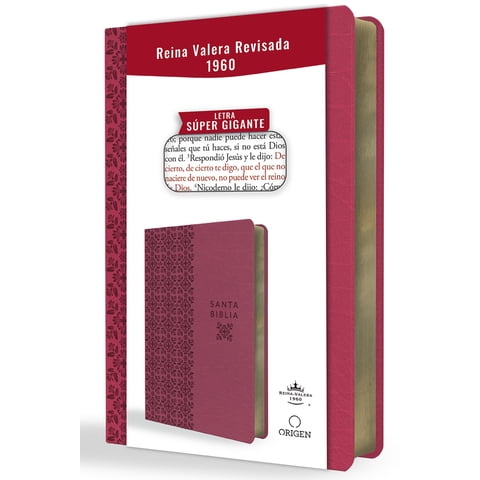 Origen - Biblia Reina Valera 1960 Letra Súper Gigante Fucsia