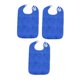 thumbnail image 1 of Baberos Para Adultos De 3 Piezas, Baberos De Alimentación Grandes Reutilizables Para Adultos Mayores, Unisex, Color Azul, 1 of 5