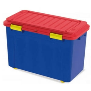 Reyplast - Baul Caja Almacenamiento Organizadora 90L Azulroja