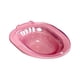 thumbnail image 5 of Baño de asiento para ancianos, bidé para mujeres, baño de cadera portátil con orificios de drenaje para bordes de inodoro de varios tamaños, redondo, Rosa, 5 of 5
